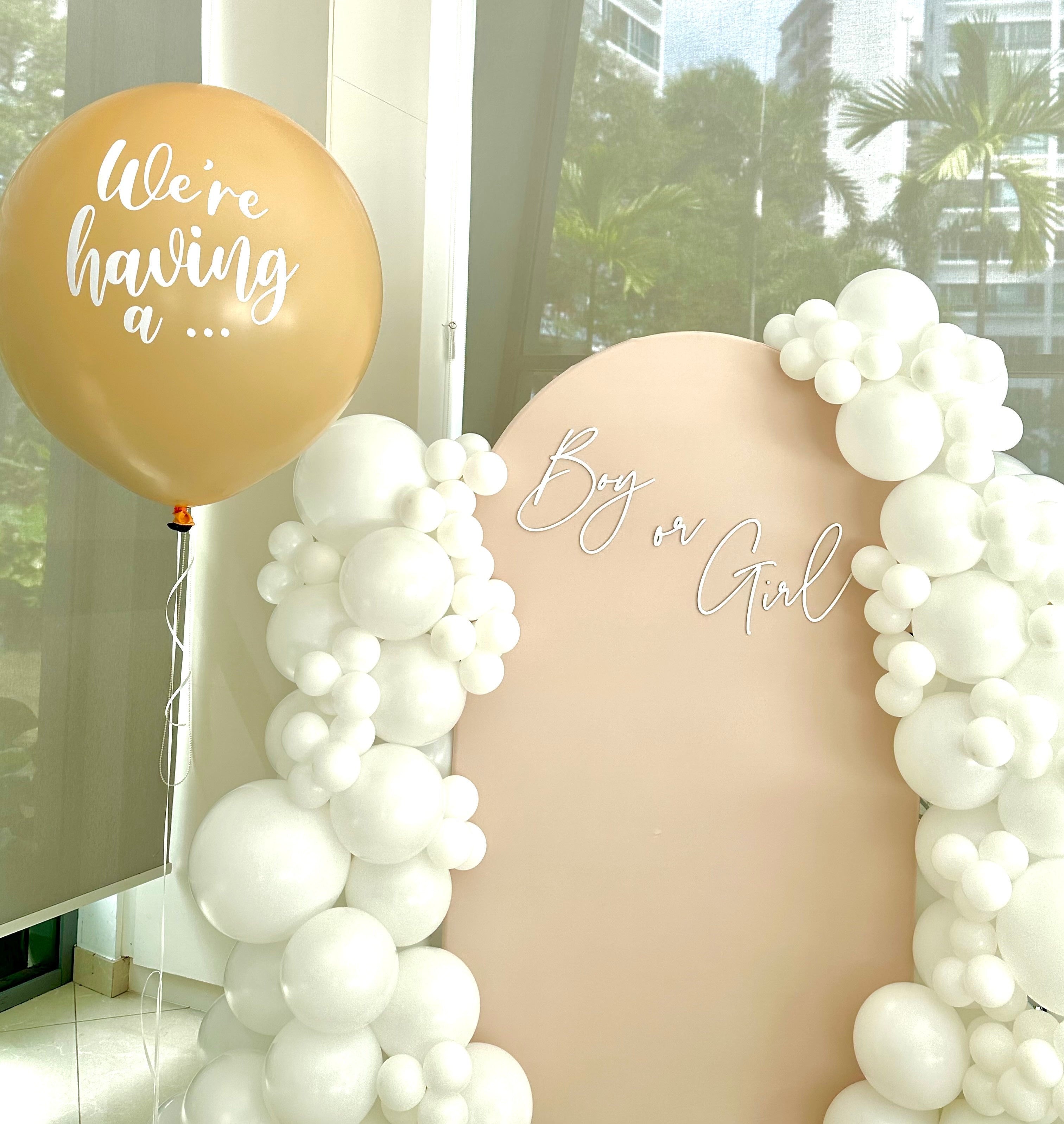 Gender Reveal Setup + 36" Jumbo Balloon