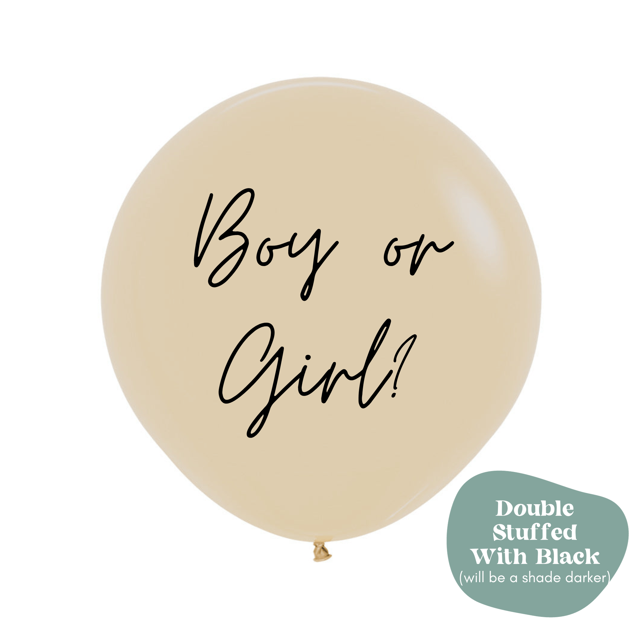 Personalized 36" Jumbo Gender Reveal Balloon with Tassel Tail