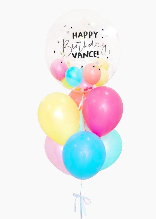 Bubble Balloon with Mini Balloons and Confetti - Customizable - Frou Frou Foxes