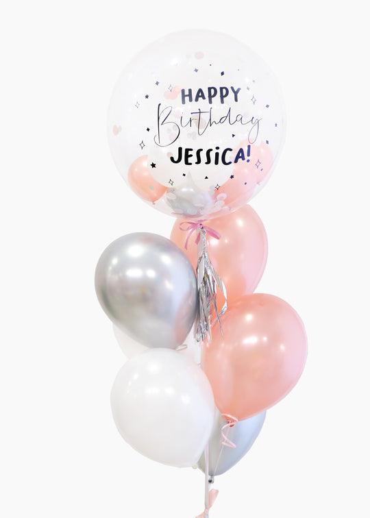 Bubble Balloon with Mini Balloons and Confetti - Customizable - Frou Frou Foxes