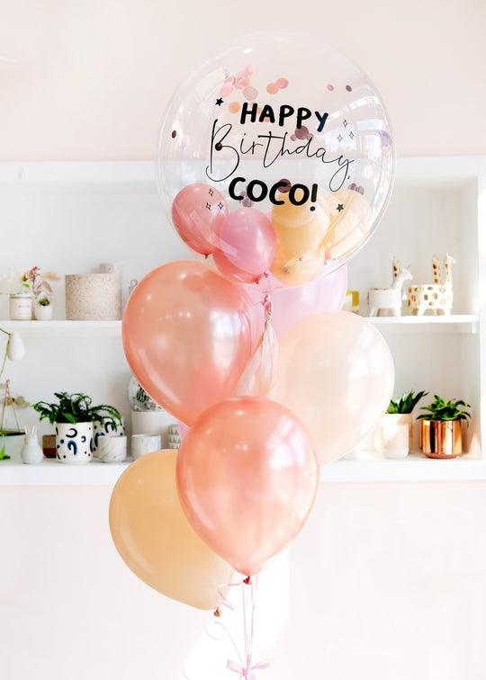 Bubble Balloon with Mini Balloons and Confetti - Customizable - Frou Frou Foxes