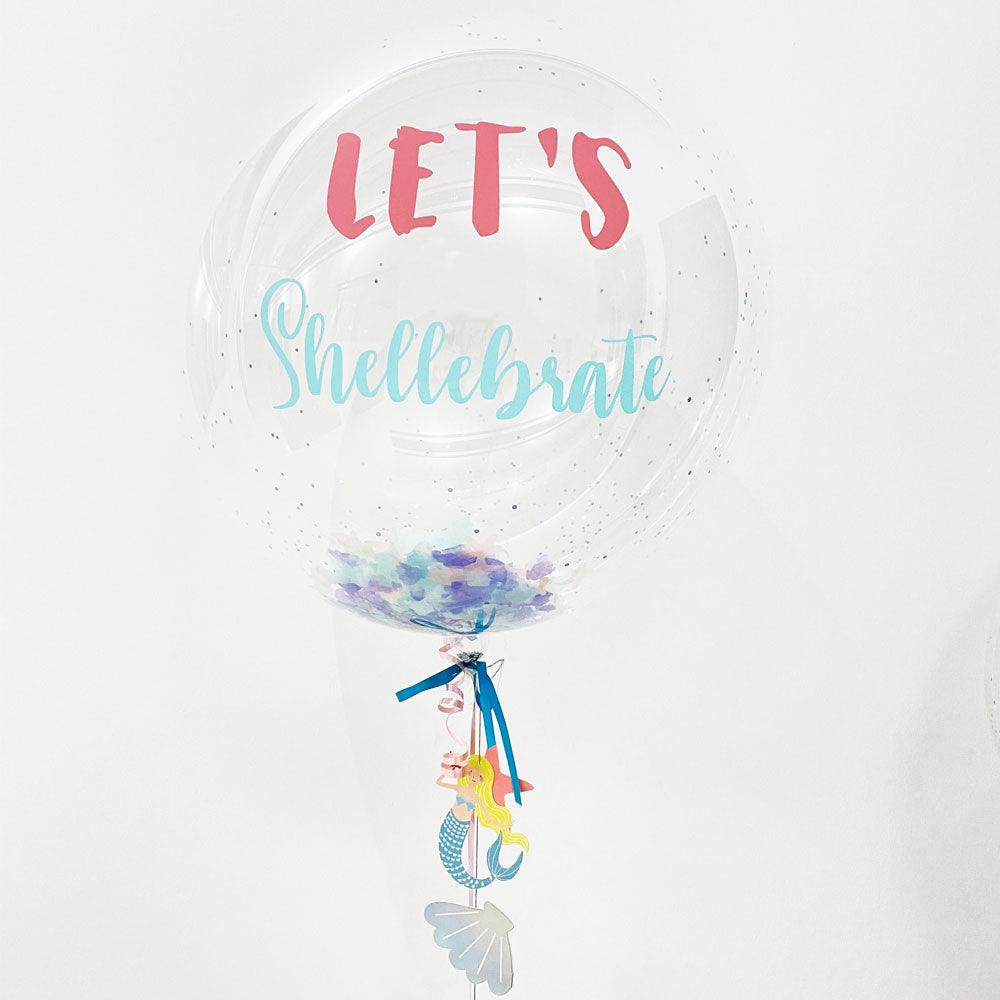 Let's Be Mermaids Bubble Balloon [Add Custom Message] - Frou Frou Foxes