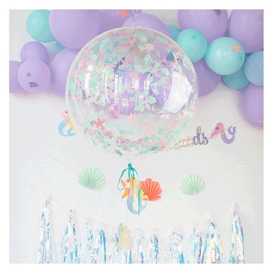 Let's Be Mermaids Bubble Balloon [Add Custom Message] - Frou Frou Foxes